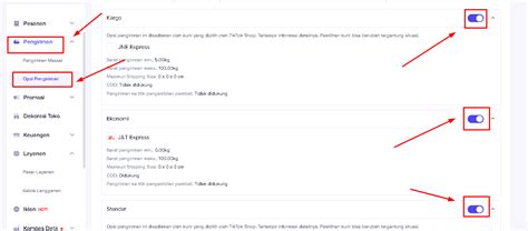Cara Mengatur Jasa Kirim Di Tiktok Shop