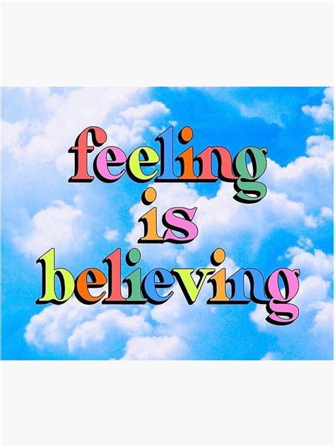 Feeling Is Believing Sticker By Livdawn Redbubble Vintage Rainbow