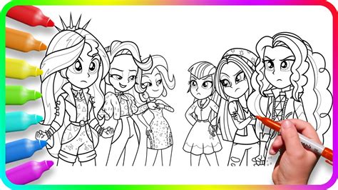 Coloring Pages Equestria Girls Sunset Shimmer How To Draw My Little