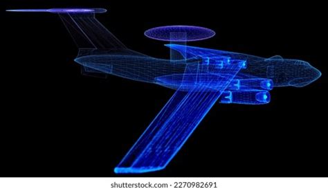 Military Force Air Flying Radar Jet Stock Illustration 2270982691 ...