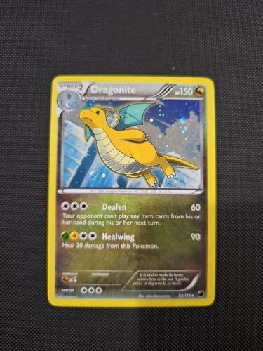 Pokémon TCG Dragonite Plasma Freeze 83 116 Holo Cosmos Holo Rare eBay