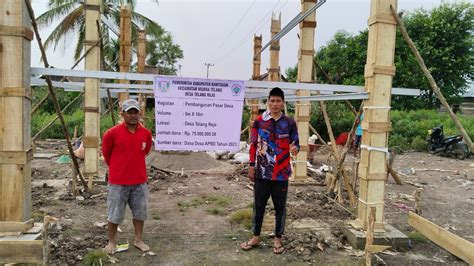 Pemdes Telang Rejo Rampungkan Kegiatan Fisik Pembangunan Pasar Desa