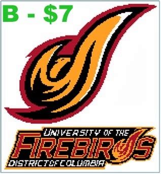 EASY PATTERNS: UDC Firebirds cross-stitch pattern