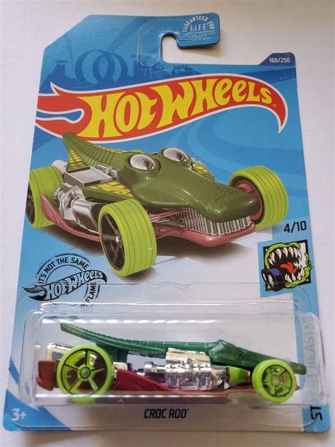 Amazon Hot Wheels 2020 Street Beasts Croc Rod Green 160 250 Toys Games