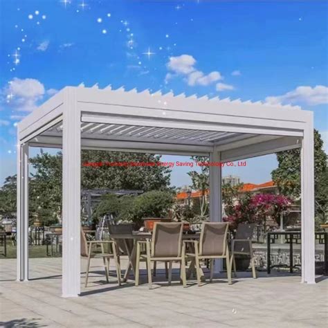 Garden Waterproof Opening Roof Outdoor Arches Arbours Pergolas