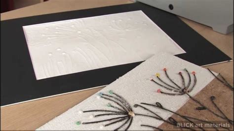 White On White Collagraph Lesson Plan Youtube