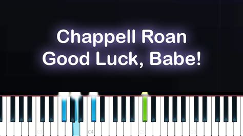 Chappell Roan Good Luck Babe Piano Tutorial Youtube