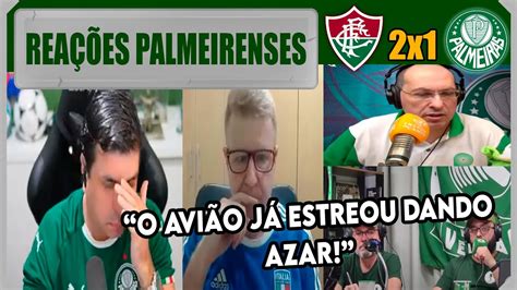 REAÇÕES PALMEIRENSES FLUMINENSE 2X1 PALMEIRAS CAMPEONATO BRASILEIRO