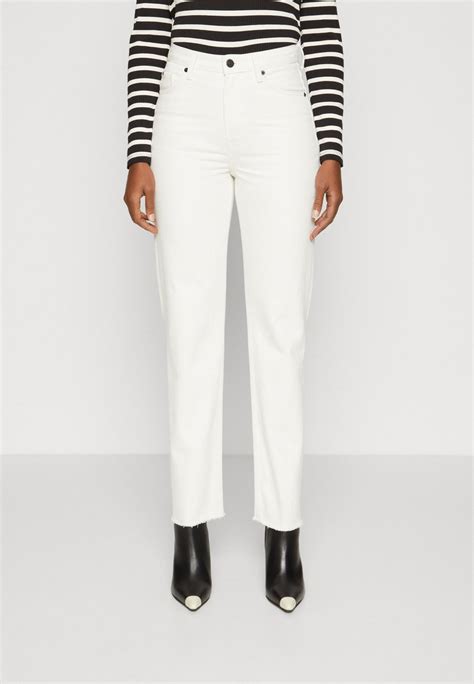 Tommy Hilfiger Classic Jeans Straight Leg Ecru White Denim Zalando De