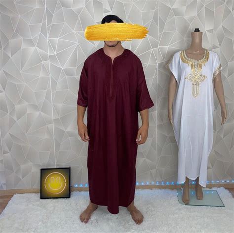 Qamis Man Djellaba Men S Aid Outfit Eid Mubarak Etsy