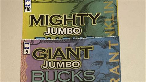 Mighty Jumbo Bucks And Giant Jumbo Bucks South Carolina Lottery Tickets