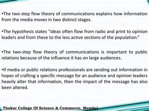 Theories Of Mass Communication PPT