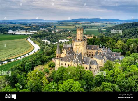 Aerial View Of Marienburg Castle On Marienberg Nordstemmen June 27