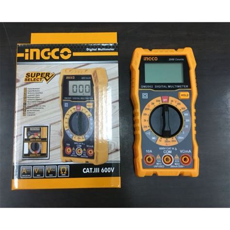 Ingco Digital Multimeter Multitester 600v Lcd Display Ingco Dm200