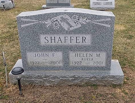 Helen Mae Royer Shaffer 1922 2001 Homenaje De Find A Grave