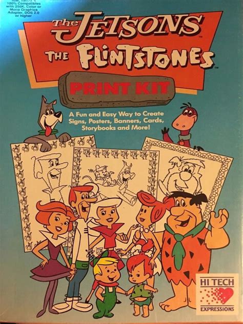 The Jetsons And Flintstones Print Kit - Hanna Barbera Photo (41617142) - Fanpop