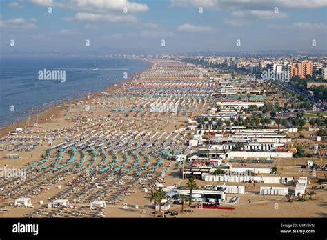 beach Adriatic sea Rimini Italy summer season Stock Photo - Alamy