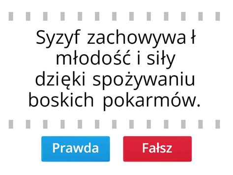 Mit o Syzyfie Prawda czy fałsz