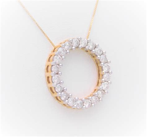 Vintage Carat Diamond Circle Of Love Pendant Necklace At Stdibs