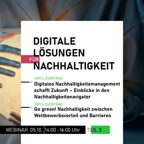 DIGITALE LÖSUNGEN FÜR NACHHALTIGKEIT TEIL 3 Digitalisierungszentrum