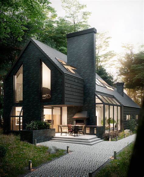 House in the woods on Behance