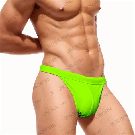 JESSBORN Bikini Sexy De Pierna Alta Para Hombre Ba Ador Con Bulto En La