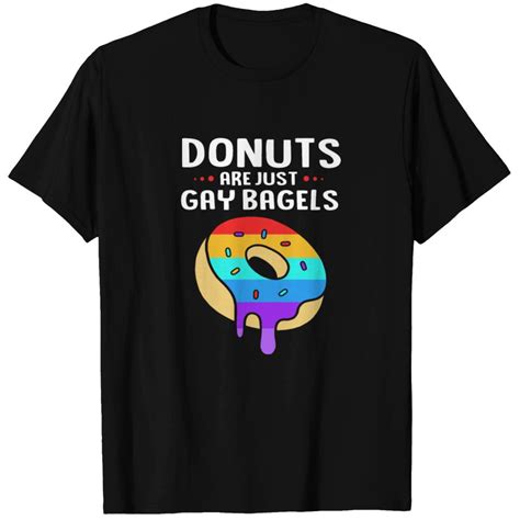 Lgbt Lgbtqia Rainbow Gay Pride Donut Bagel T Shirt Id By Wayncoley Sr Printblur