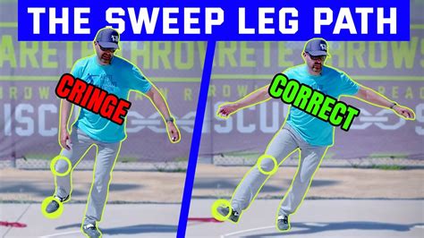 Sweep Leg Wide Vs Narrow Discus Throw Shot Put Spin Rotational