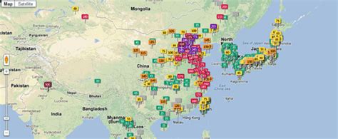 Maps Mania Mapping Air Pollution Around The World