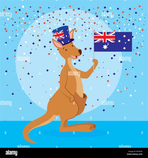 Animals Australia Day Celebration Stock Vector Image And Art Alamy