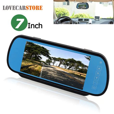 Inch Color Tft Lcd Widescreen Car Rear View Mirror Monitor Video