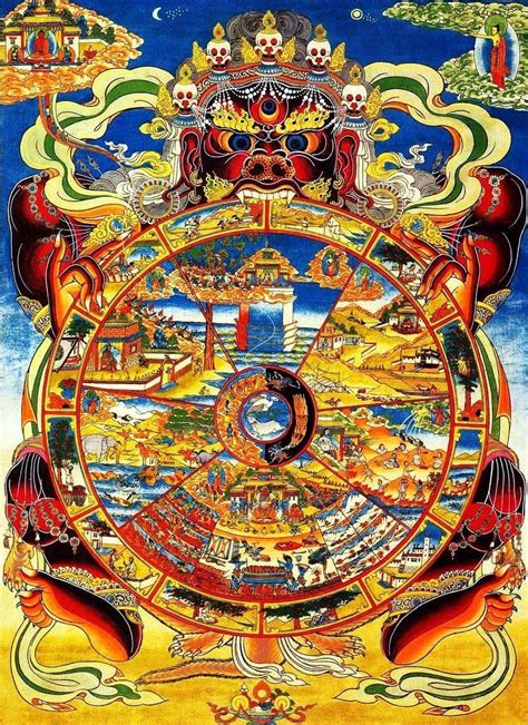 Samsara A Roda Do Destino Wheel Of Life Buddhist Wheel Of Life