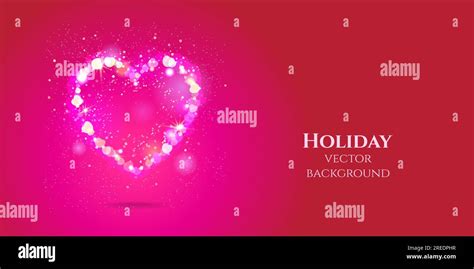 Abstract Pink Card With Heart Elements Beautiful Design For Poster