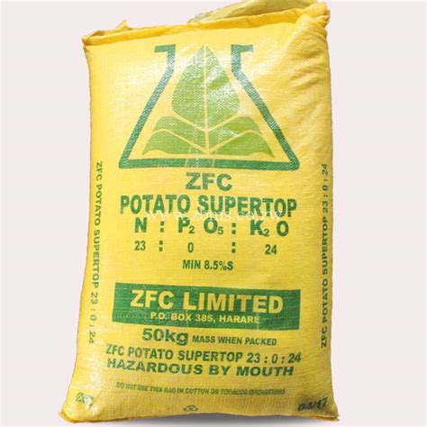 Ferta22 50kg Zfc Potato Super Top Fertilizer Zimbabwe Building Materials Suppliers