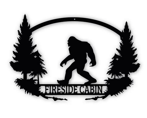 Personalized Bigfoot Sasquatch Metal Signs Indoor Outdoor Tms1360 Tom