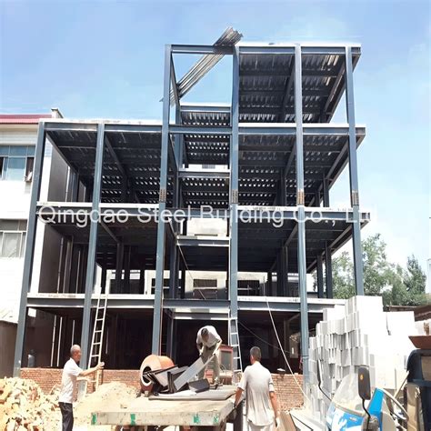 Prefabricated Industrial Steel Warehouse High Rise Steel Structure