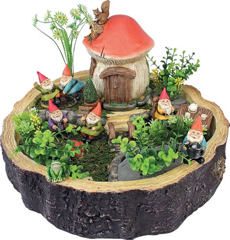 Amazon Garden Gnome Statue Tiny Forest Friends Gnome House