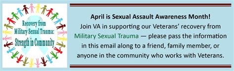 Veterans First Ltd April Is Sexual Trauma Awareness Month