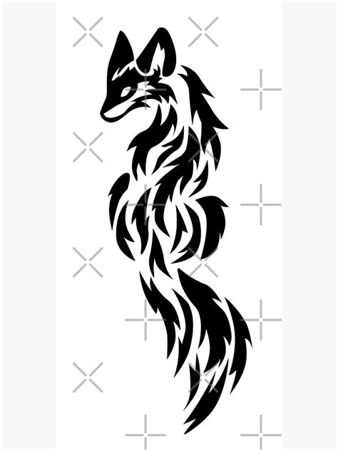 "Fox Tribal Tattoo" Poster by BiscuitSnack | Redbubble