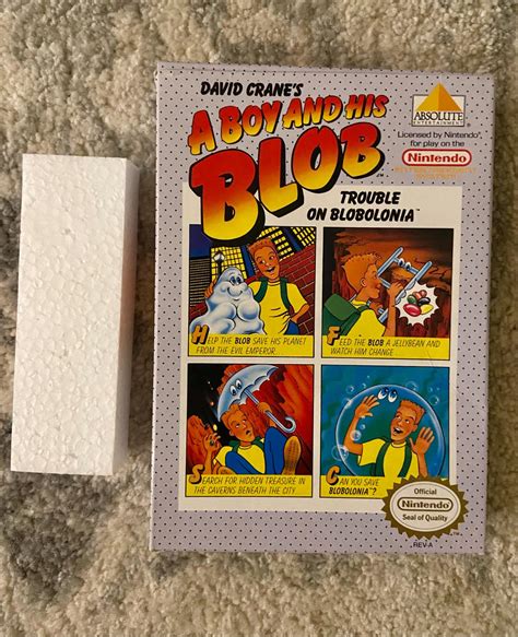 A Boy And His Blob Trouble On Blobolonia Item Box And Manual Nes