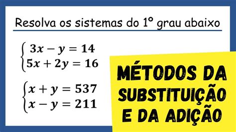 Exercicios Sobre Sistemas De Equa Es