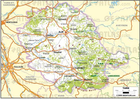 Carte Du Tarn Tarn Carte Du Département 81 Villes Sites