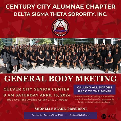 April General Body Meeting Ccac Dst