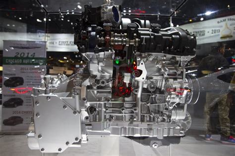 Chrysler Pentastar V Engine At The Annual International Auto Show