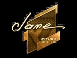 Jame Gold Boston 2018 CSGO Sticker Price CS GO Captain