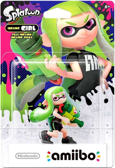 Nintendo Splatoon Amiibo Inkling Girl Mini Figure Green Toywiz