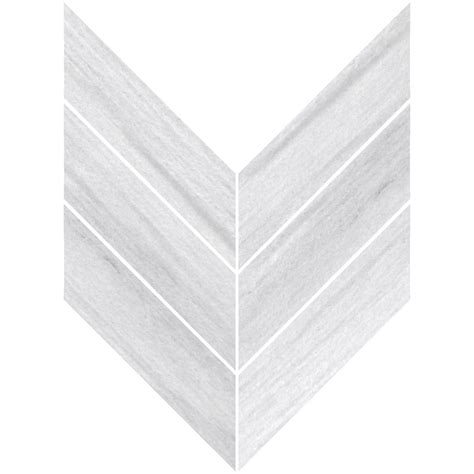 Merceene X Vein Cut Honed Macro Chevron Mosaic Pera Tile