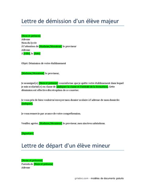 Lettre De D Mission T L Chargement Gratuit Documents Pdf Word Et Excel