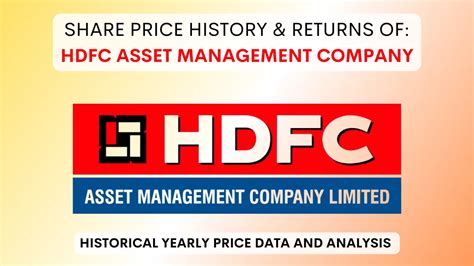 HDFC Asset Management Share Price History 2018 To 2025