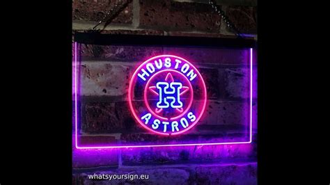 Houston Astros Logo 1 Led Neon Sign Legacy Edition Neon Signs Sign Lighting Led Neon Signs